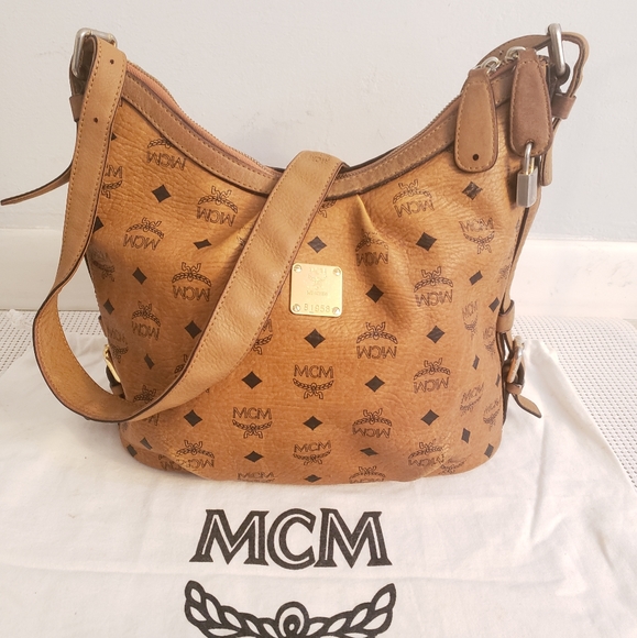 MCM Handbags - Authentic MCM congnac hobo shoulder bag